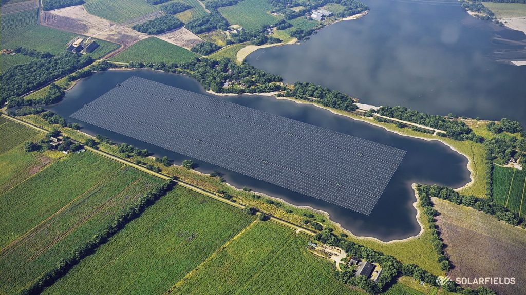 visualisatie zonneplas Domelaar